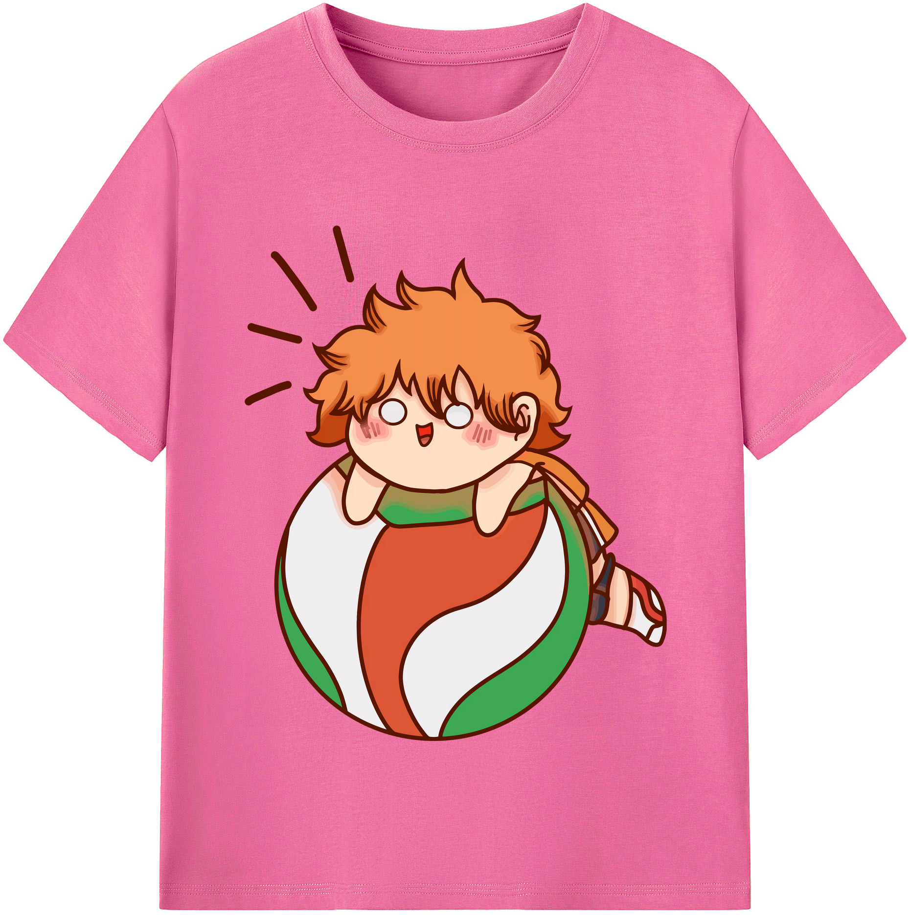 （画像用） ハイキュー!! Haikyu!! レディースカジュアルプリントTシャツ（綿100％）
